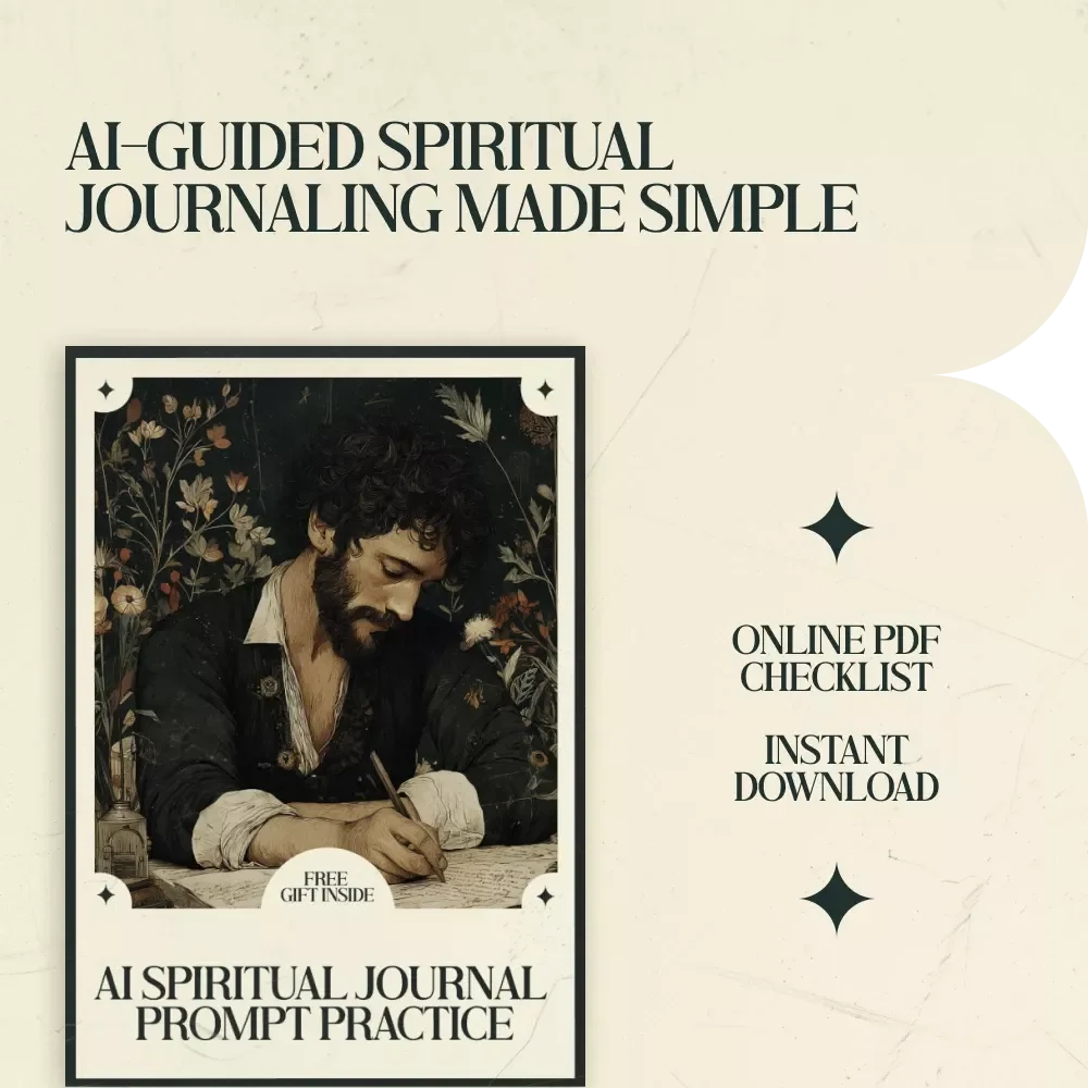 AI Spiritual Journal Prompt Practice Checklist – AI Prompts for Spiritual Journal Questions for Mindfulness, Self-Discovery & Personal Growth