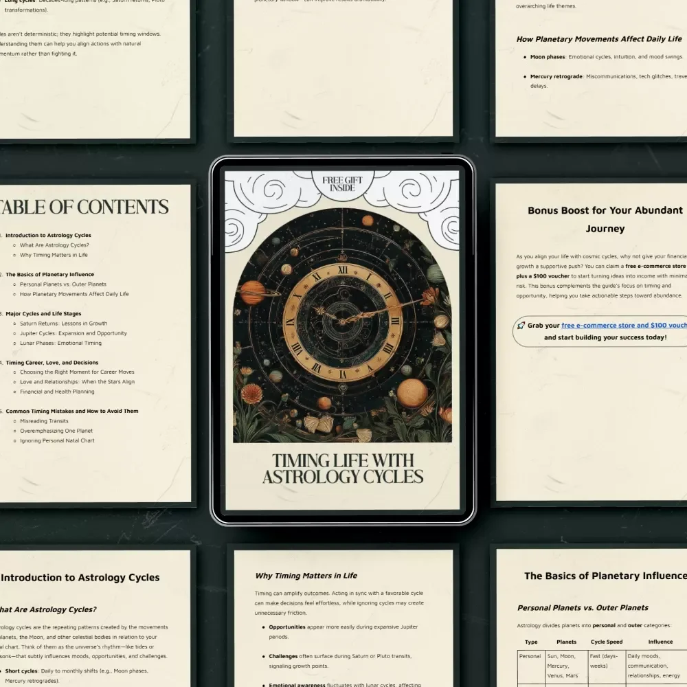 Timing Life with Astrology Cycles: Discover How Astrology Cycles Affect Life Timing - eBook Guide