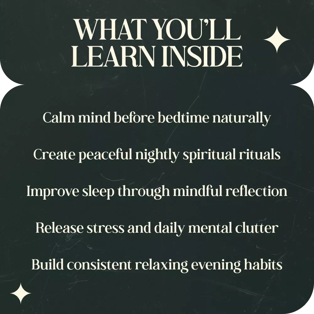 Gentle Night Spiritual Routine – Night Spiritual Routine for Better Sleep Guide, Evening Mindfulness Ritual eBook, Calm Bedtime Practice Checklist, Digital Download
