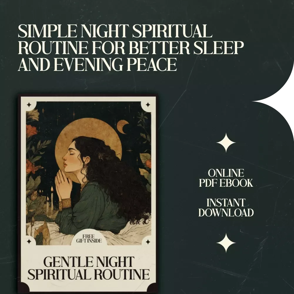 Gentle Night Spiritual Routine – Night Spiritual Routine for Better Sleep Guide, Evening Mindfulness Ritual eBook, Calm Bedtime Practice Checklist, Digital Download