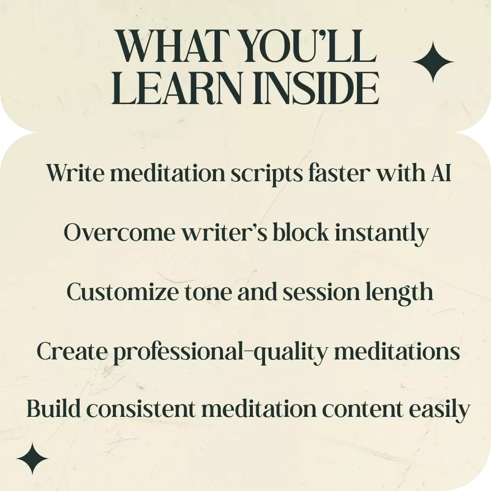 Calm Minds With AI Guided Meditation – Digital Guide with ai prompts for meditation guidance scripts, Create Powerful Relaxation Sessions, Beginner-Friendly AI Meditation Writing Toolkit