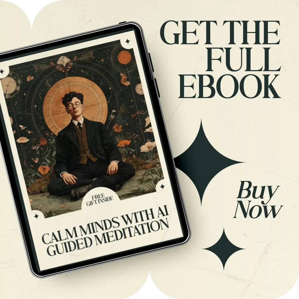 Calm Minds With AI Guided Meditation – Digital Guide with ai prompts for meditation guidance scripts, Create Powerful Relaxation Sessions, Beginner-Friendly AI Meditation Writing Toolkit