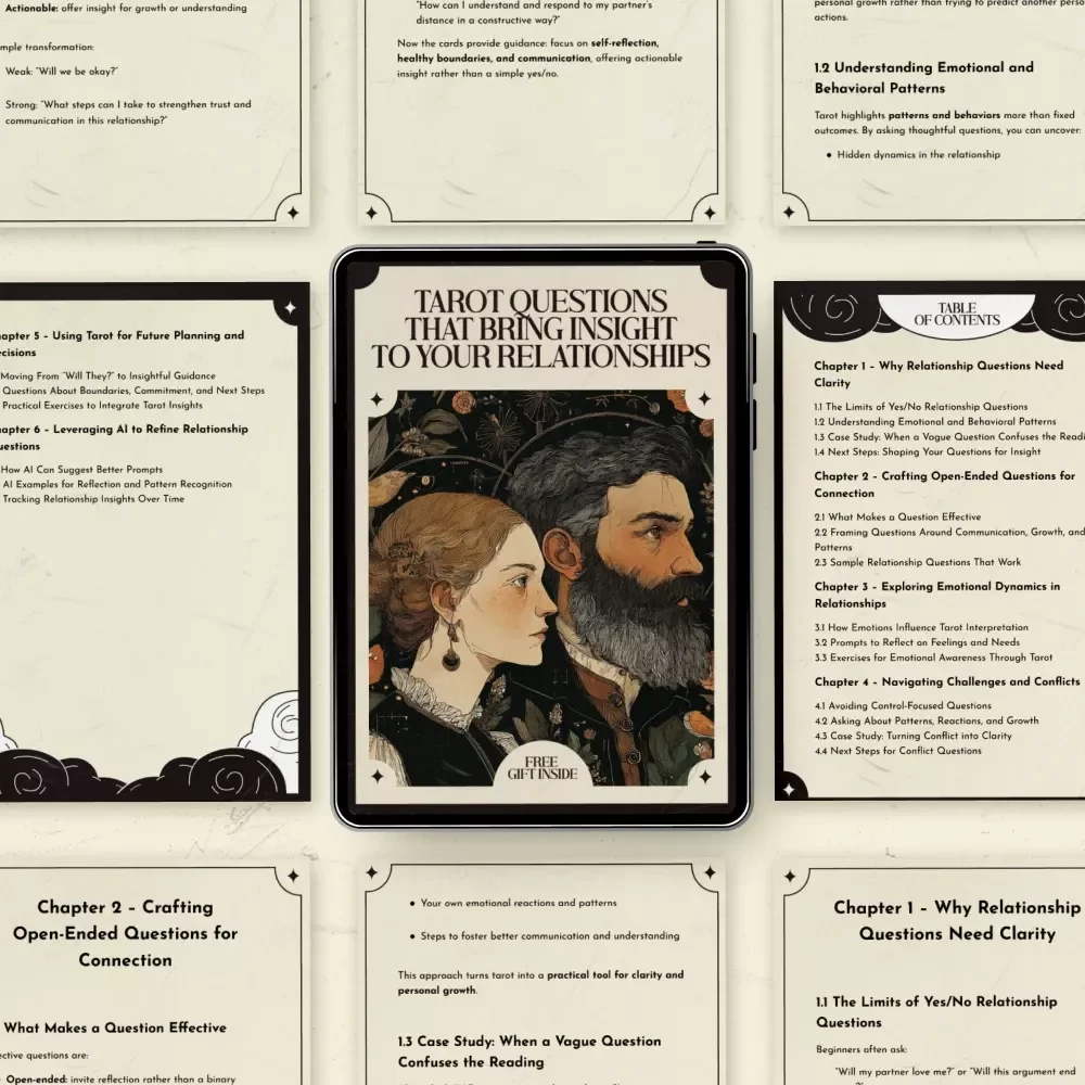 Tarot Questions That Bring Insight to Your Relationships: A Guide for Clarity & Growth