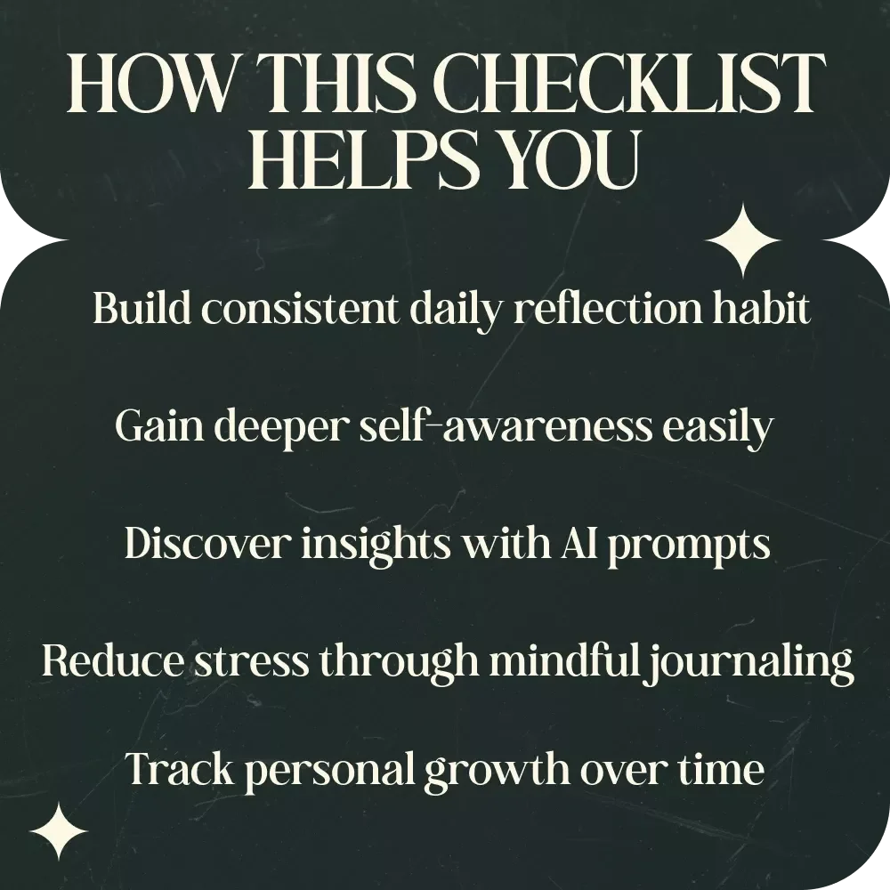 Daily Spiritual Reflection With AI Prompt Checklist | ai prompts for daily spiritual reflection Routine | Mindfulness, Gratitude & Self Growth Digital Download