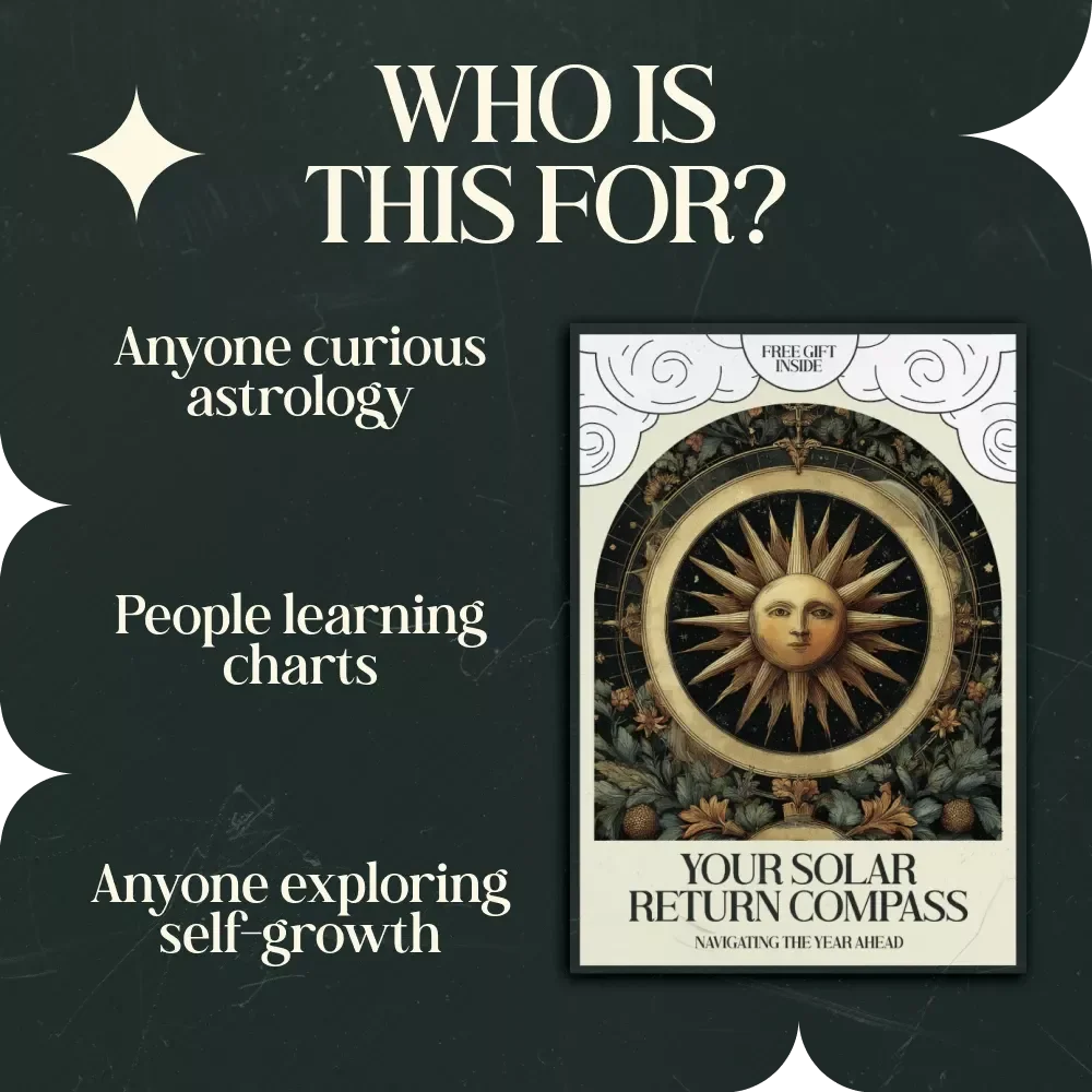 Your Solar Return Compass: Navigating the Year Ahead – Astrology eBook Guide on how to read a solar return chart, Annual Astrology Forecast Workbook, Beginner to Advanced Solar Return Chart Interpretation Digital Download