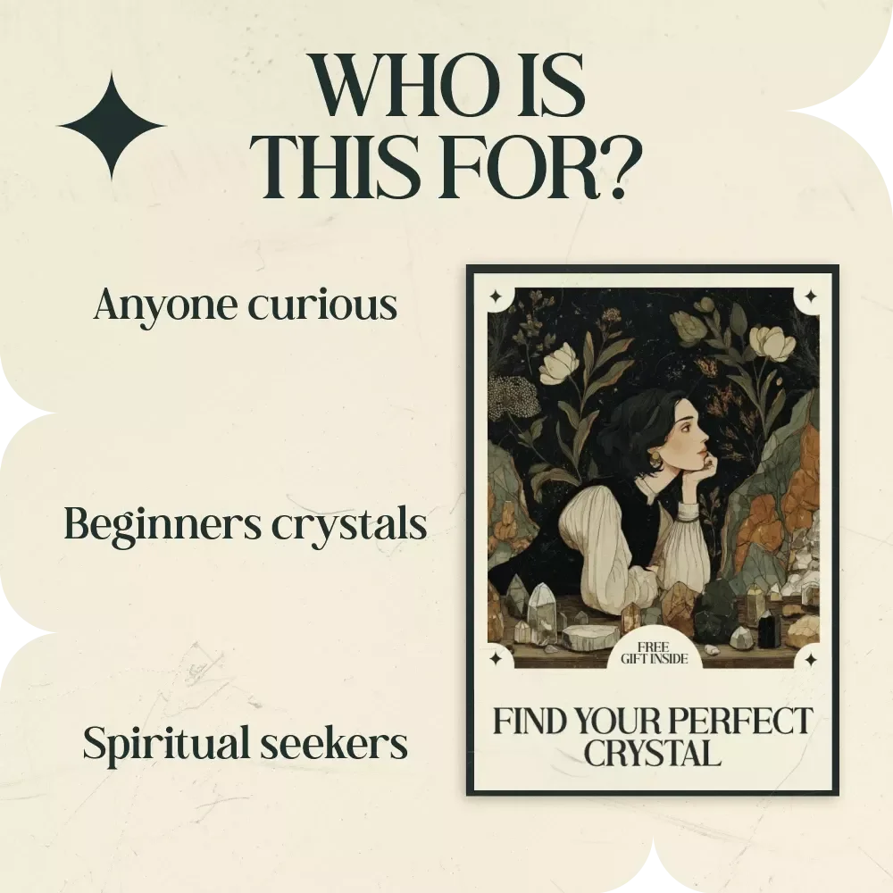 Find Your Perfect Crystal – eBook Guide on how to choose the right crystal for you | Crystal Selection Guide, Spiritual Growth Workbook, Beginner Crystal Guide, Energy Healing Resource