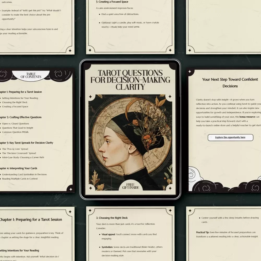 Tarot Questions for Decision-Making Clarity: The Ultimate eBook Guide for Insightful Decision Making