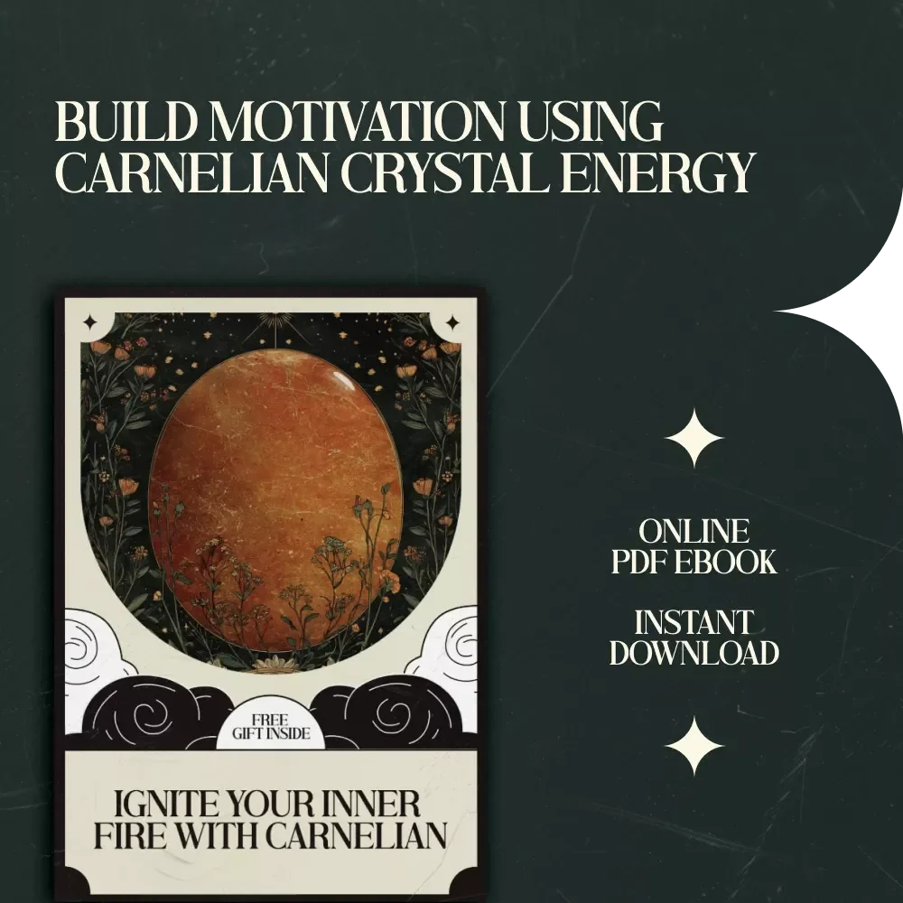 Ignite Your Inner Fire with Carnelian – Digital eBook Guide to Carnelian Crystal Meaning and Motivation, Energy Rituals, Confidence Building, Focus & Personal Growth