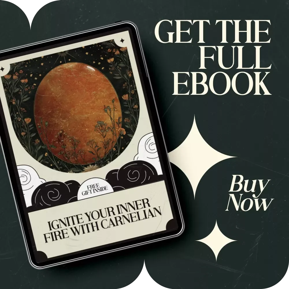 Ignite Your Inner Fire with Carnelian – Digital eBook Guide to Carnelian Crystal Meaning and Motivation, Energy Rituals, Confidence Building, Focus & Personal Growth