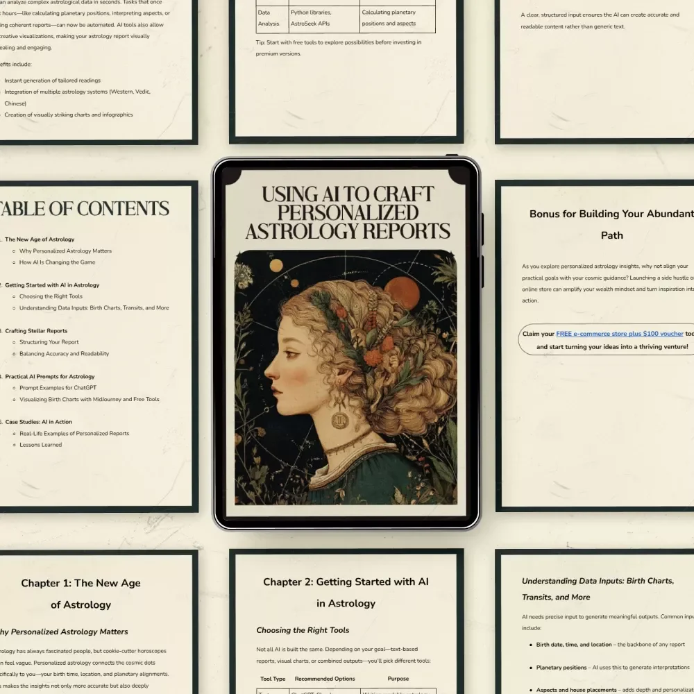 Using AI to Craft Personalized Astrology Reports – A Step-by-Step Guide to Harnessing AI Tools for Creating Custom Astrology Reports