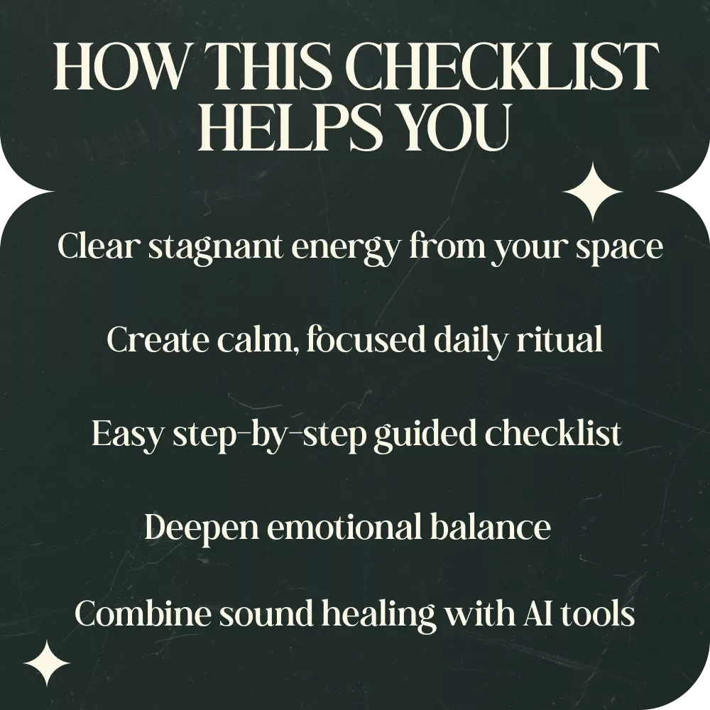 Sound Bowl Energy Reset Checklist – Energy Cleansing with Sound Bowls Ritual Guide for Calm, Clarity & Weekly Wellness Routine