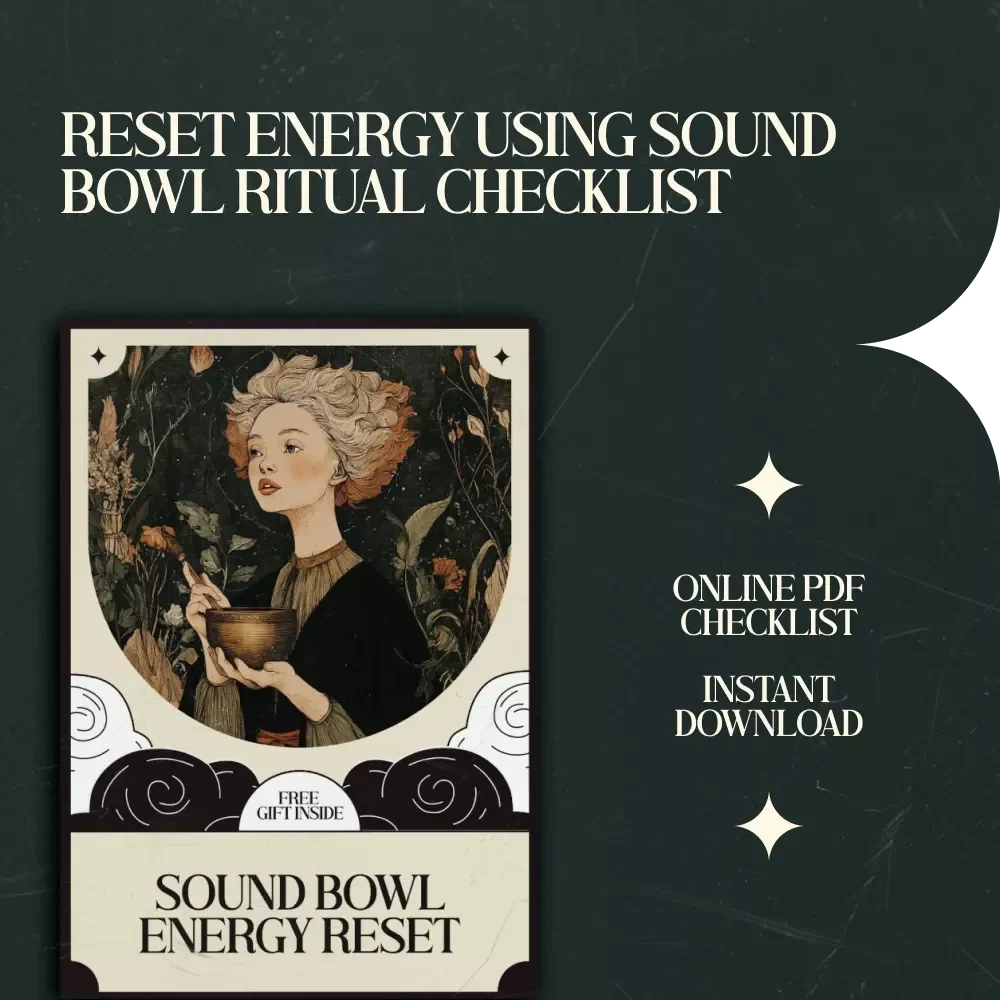 Sound Bowl Energy Reset Checklist – Energy Cleansing with Sound Bowls Ritual Guide for Calm, Clarity & Weekly Wellness Routine