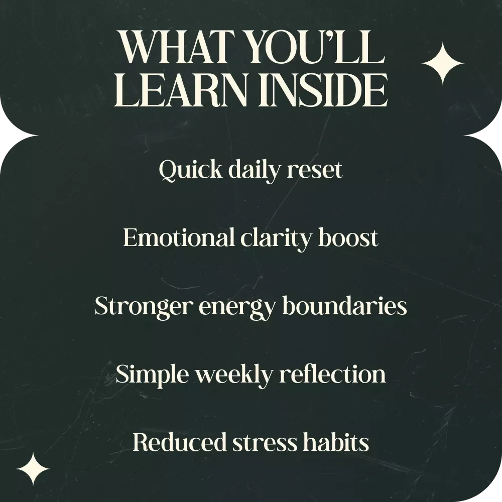 Reset Your Energy and Feel Like Yourself Again – Energy Cleansing Routine for Yourself Guide, Personal Energy Reset eBook, Daily Ritual Checklist, Self-Care Reset Workbook, Digital Download