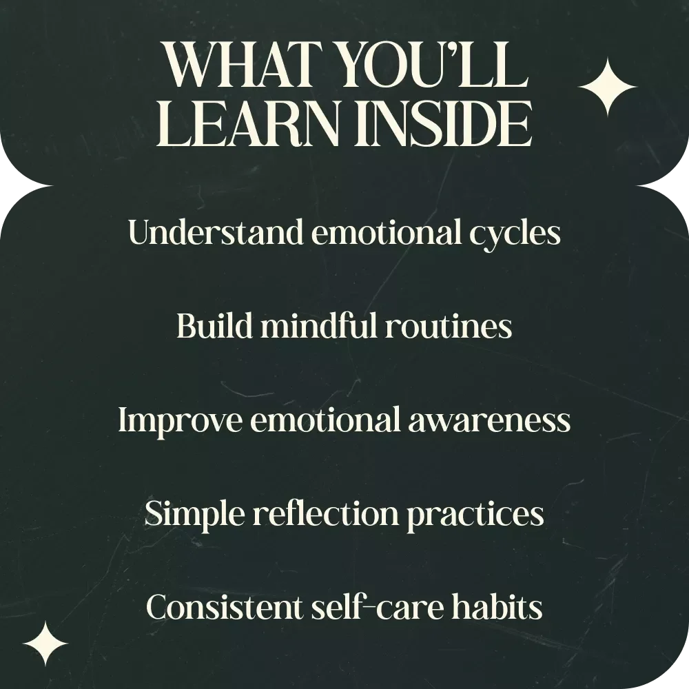 Flow With the Moon for Emotional Balance — Moon Cycle Routine for Emotional Balance Guide, Lunar Self-Care Planner, Emotional Reflection Workbook, Moon Phase Ritual Guide, Digital Download
