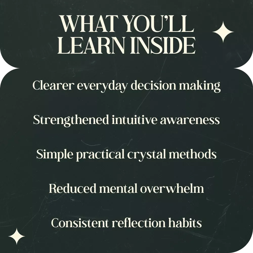 Trust Your Choices With the Quiet Wisdom of Crystals – A Complete Guide to Crystals That Help With Decision Making, Intuition, and Clear Thinking | Digital Download eBook