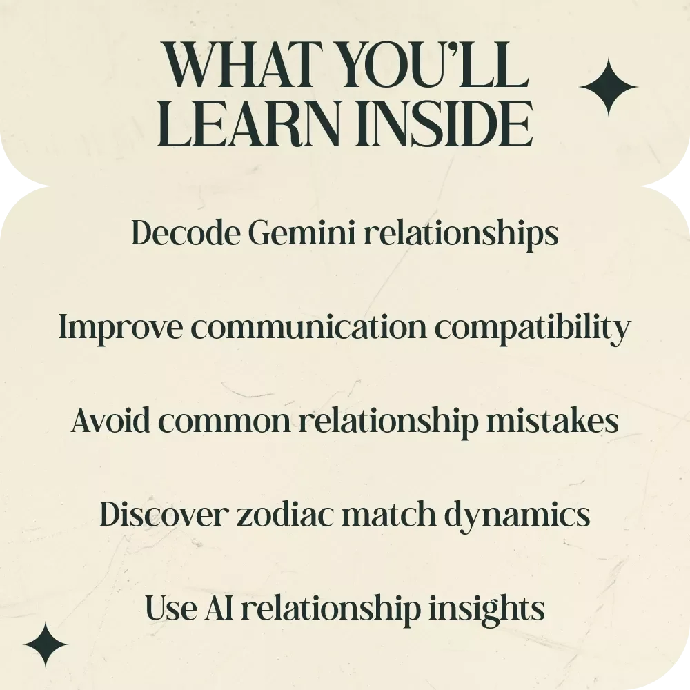 Gemini & the Stars: Your Ultimate Zodiac Compatibility Guide – Digital Astrology Guide on gemini compatibility with other zodiac signs, Love & Relationship Insights, Zodiac Match Analysis, Instant Download