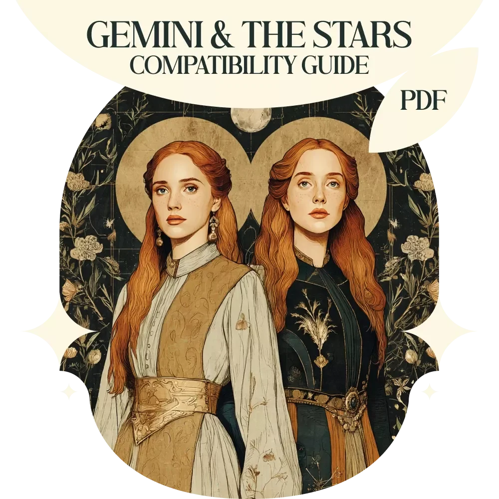 Gemini & the Stars: Your Ultimate Zodiac Compatibility Guide – Digital Astrology Guide on gemini compatibility with other zodiac signs, Love & Relationship Insights, Zodiac Match Analysis, Instant Download