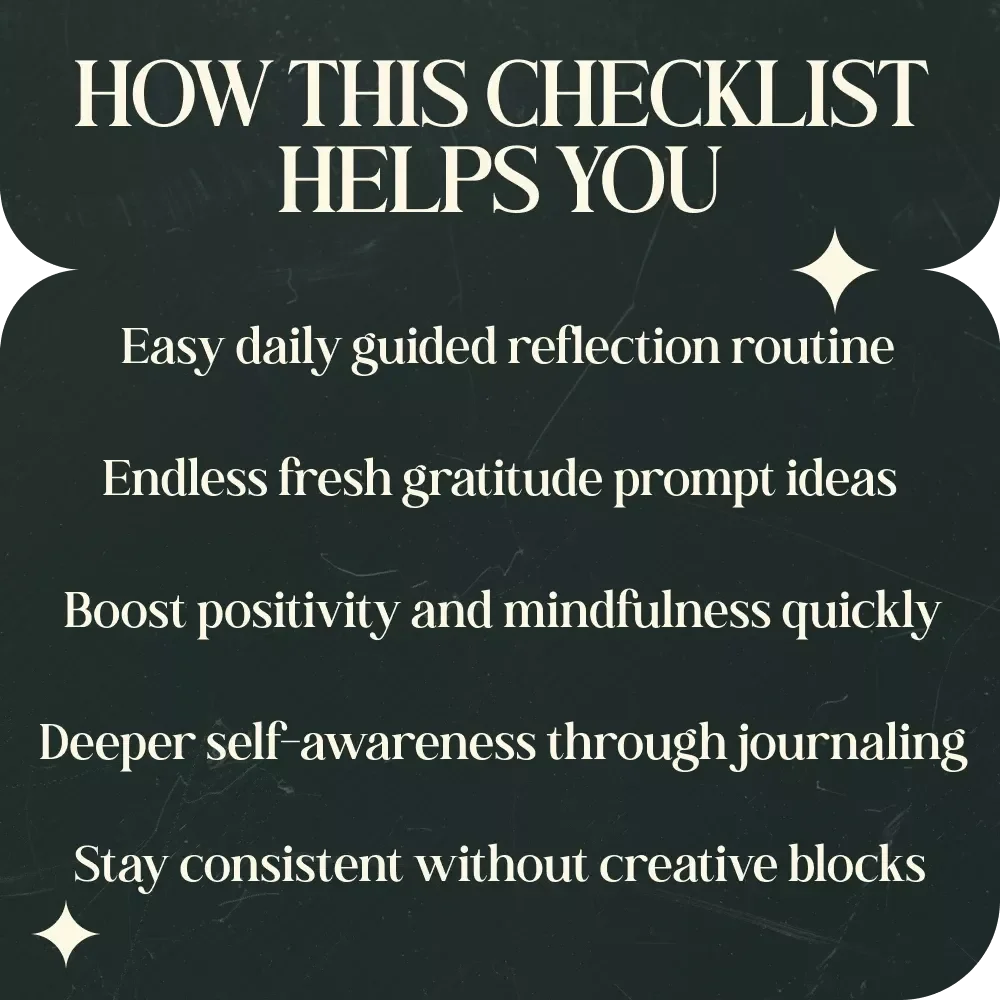 Build a Daily Gratitude Habit With AI Prompt Checklist | AI Prompts for Gratitude Practice Ideas | Mindfulness Journal Routine Planner Digital Download