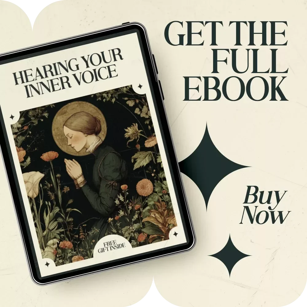 Hearing Your Inner Voice – A Practical Guide on how to recognize intuitive messages, Build Self-Trust, and Understand Your Inner Guidance | Digital Download eBook