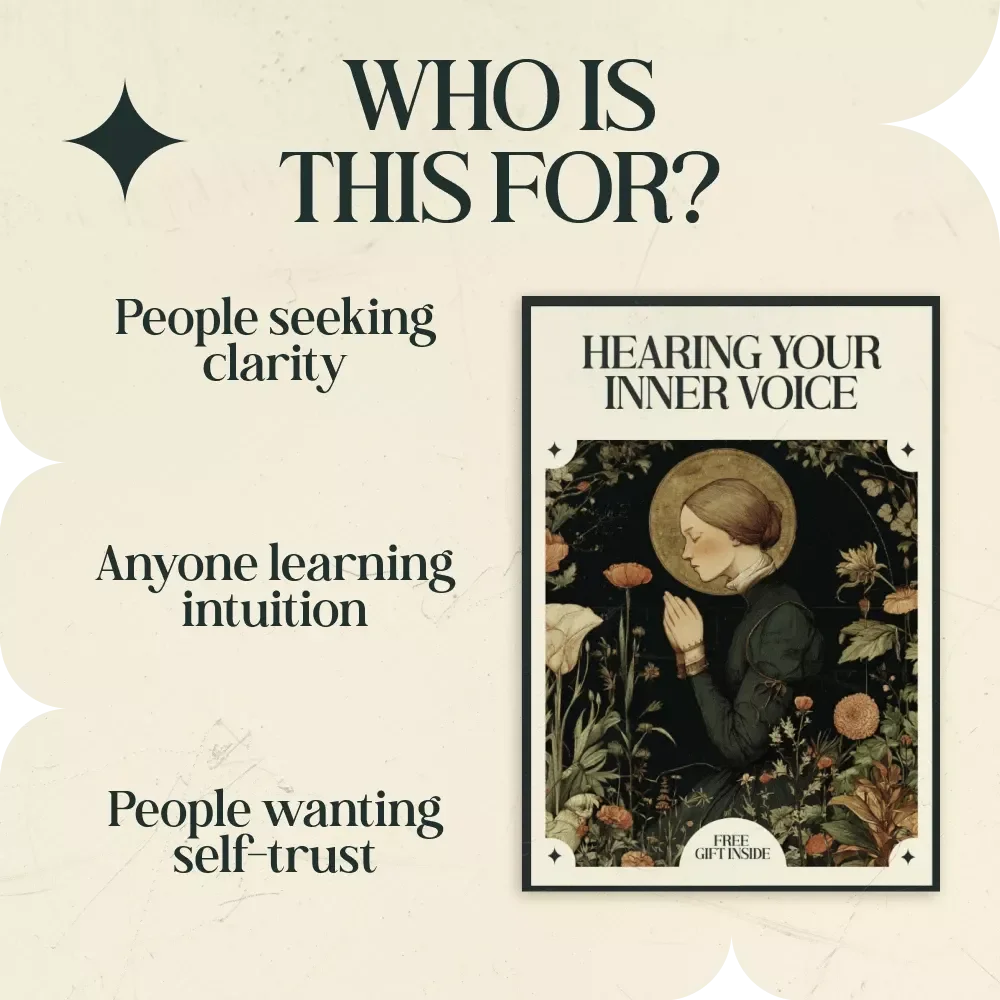 Hearing Your Inner Voice – A Practical Guide on how to recognize intuitive messages, Build Self-Trust, and Understand Your Inner Guidance | Digital Download eBook