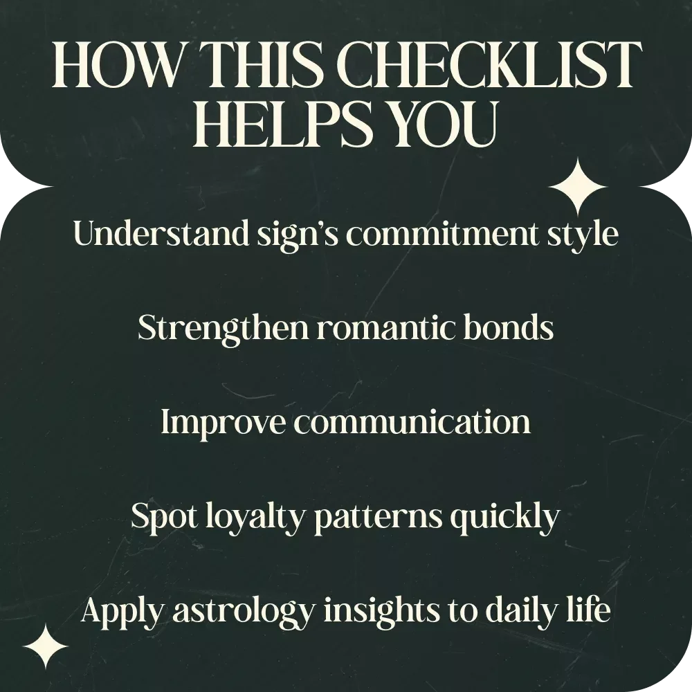 Zodiac Signs Ranked by Loyalty in Relationships - Fun Checklist for Astrology Lovers