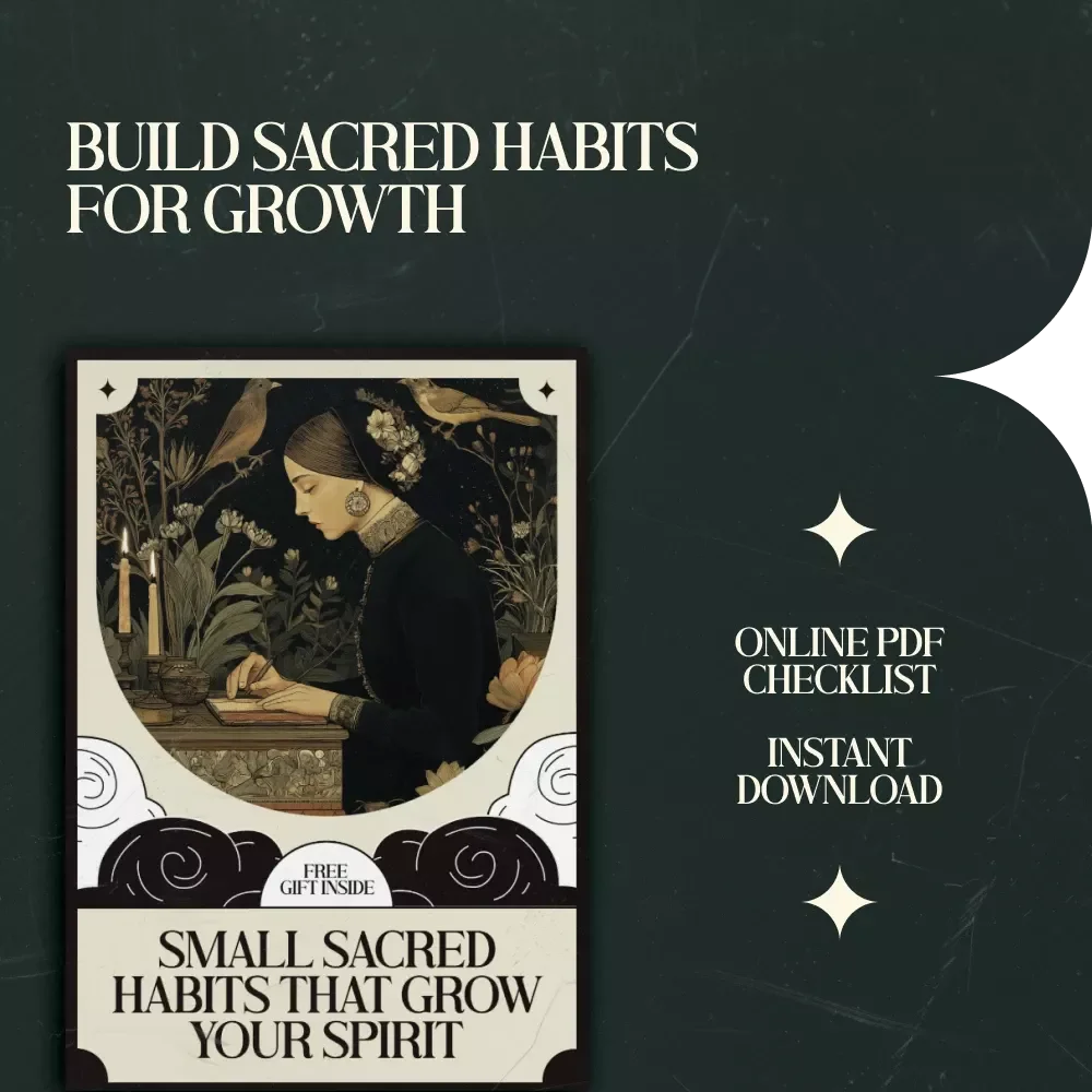 Small Sacred Habits That Grow Your Spirit: Checklist for a Spiritual Routine for Personal Growth, Mindful Daily Practice, Self-Reflection Digital Download