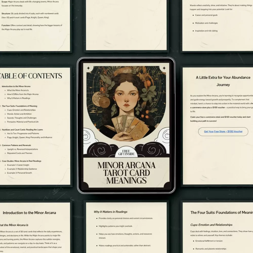Minor Arcana Tarot Card Meanings eBook: Unlock the Secrets of the Minor Arcana for Tarot Readings