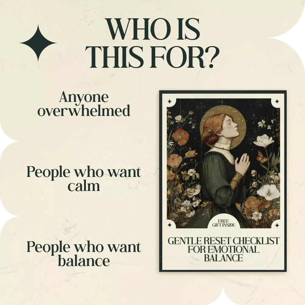Gentle Reset Checklist for Emotional Balance, Spiritual Routine for Emotional Balance, Printable Self-Care Digital Download for Daily Mindfulness & Inner Peace