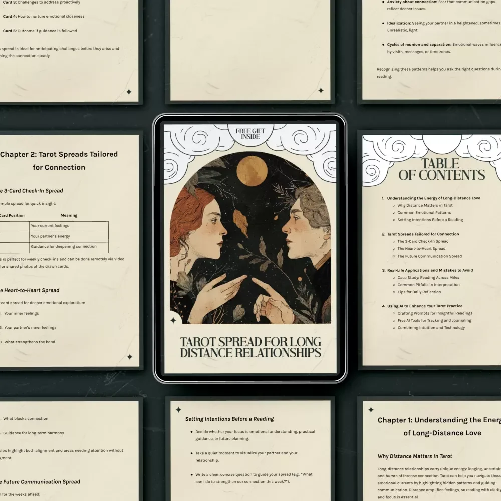 Tarot Spread for Long Distance Relationships - Guide, eBook & Tarot Spreads for Connection