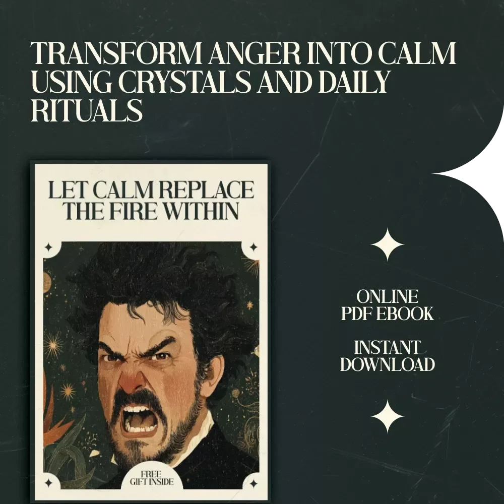 Let Calm Replace the Fire Within – A Healing Guide to Crystals That Help with Anger and Frustration, Emotional Balance, Mindfulness & Inner Peace (Digital Download)
