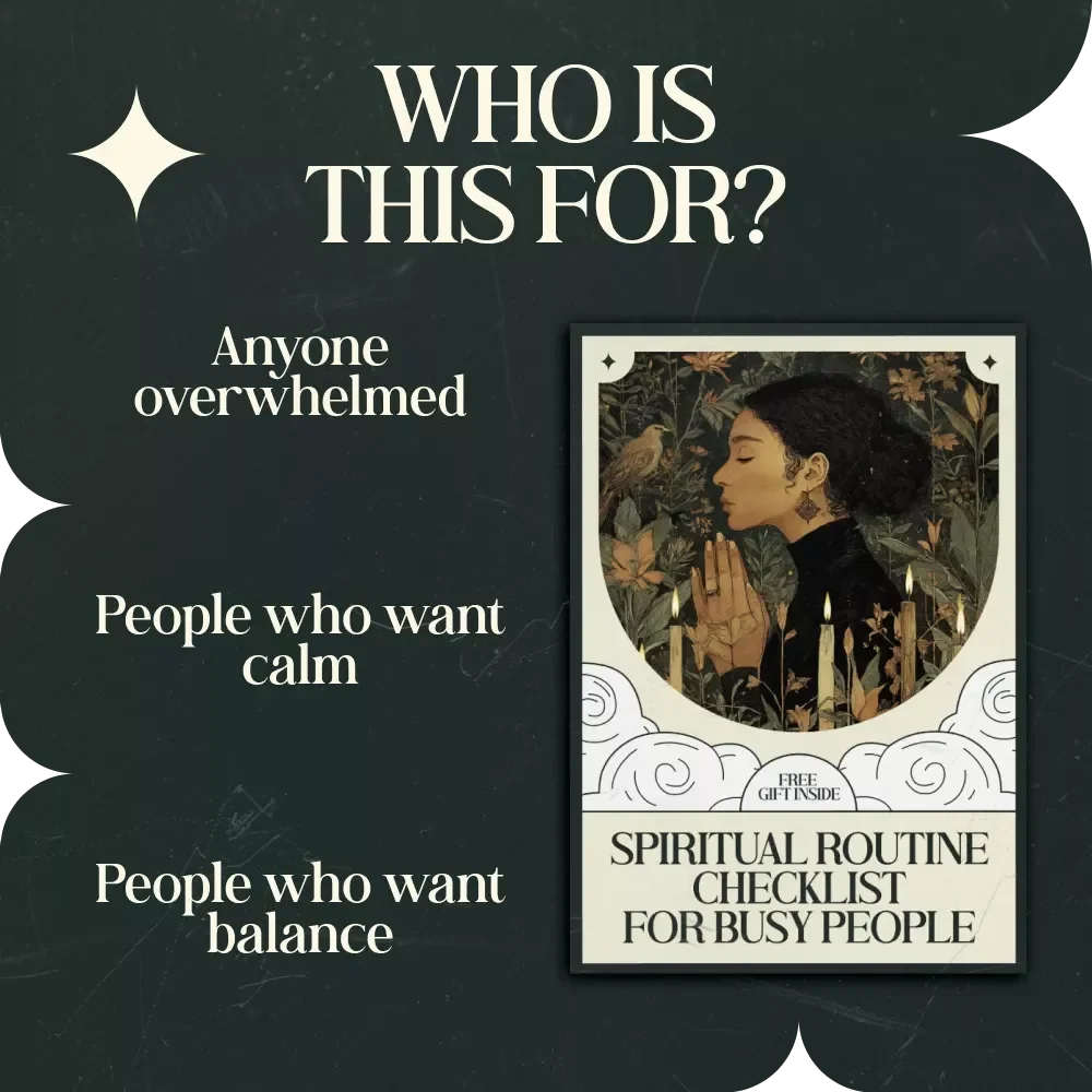 Spiritual Routine Checklist for Busy People, Spiritual Routine for Busy People, Mindful Daily Reset, Printable Digital Download, Self Care Checklist, Morning to Evening Ritual Guide