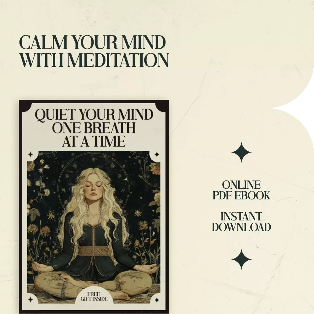 Quiet Your Mind One Breath at a Time: simple meditation routine for beginners eBook, Etsy Digital Download Mindfulness Guide for Calm, Focus, and Daily Stress Relief