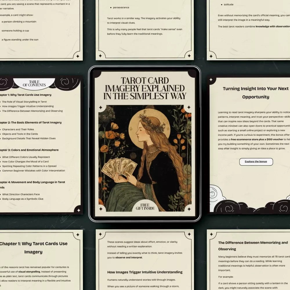 Tarot Card Imagery Explained in the Simplest Way - The Ultimate eBook Guide to Tarot Card Imagery Meaning Explained Simply