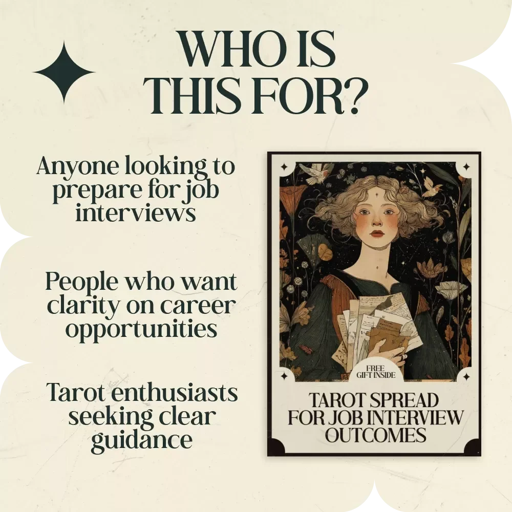 Tarot Spread for Job Interview Outcomes - A Digital Guide for Career Insights