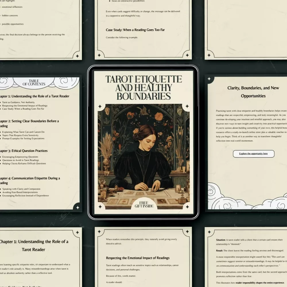 Tarot Etiquette and Healthy Boundaries: A Comprehensive eBook for Ethical Tarot Readers