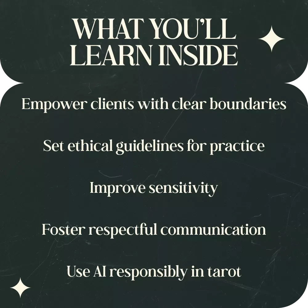 Tarot Etiquette and Healthy Boundaries: A Comprehensive eBook for Ethical Tarot Readers