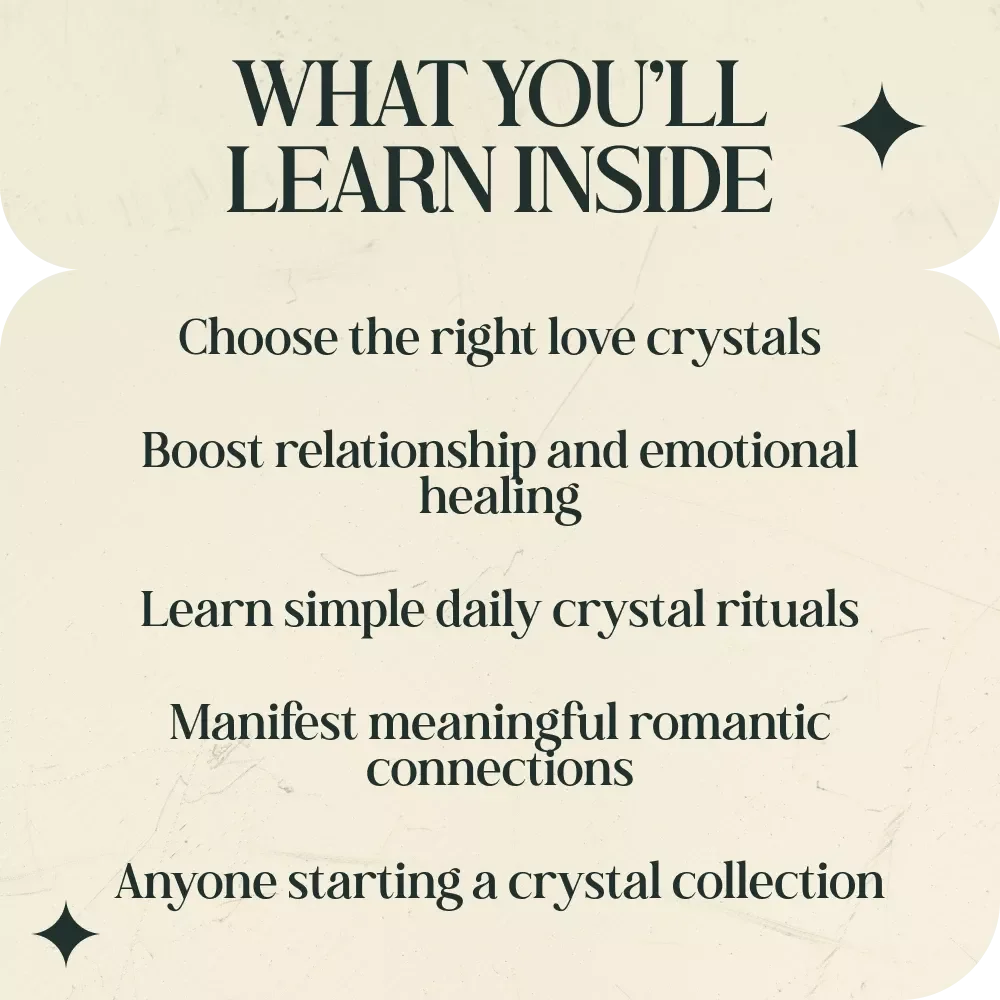 Crystals That Invite Love and Connection – Guide to Crystals That Attract Love and Relationships, eBook, Checklist for Heart-Opening, Healing, and Manifesting Meaningful Connections