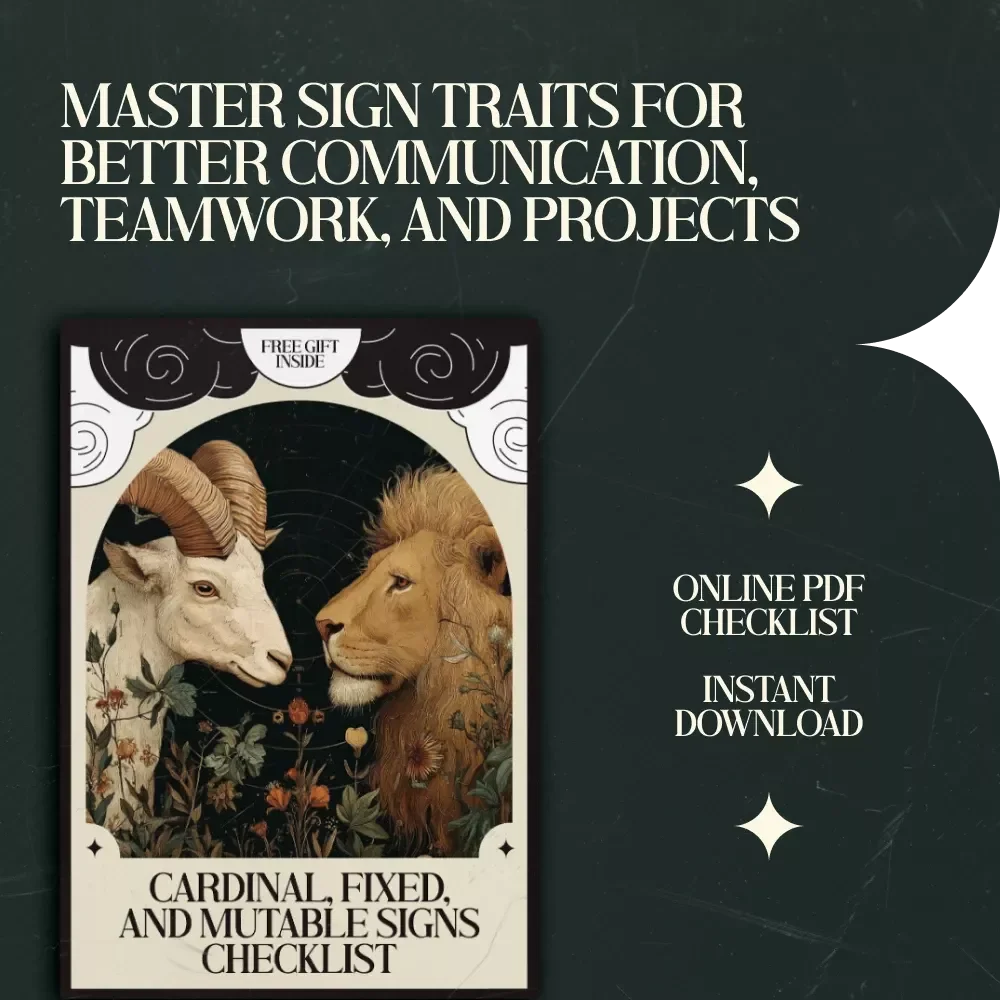 Cardinal, Fixed, and Mutable Signs Checklist - Astrology Energy Explained