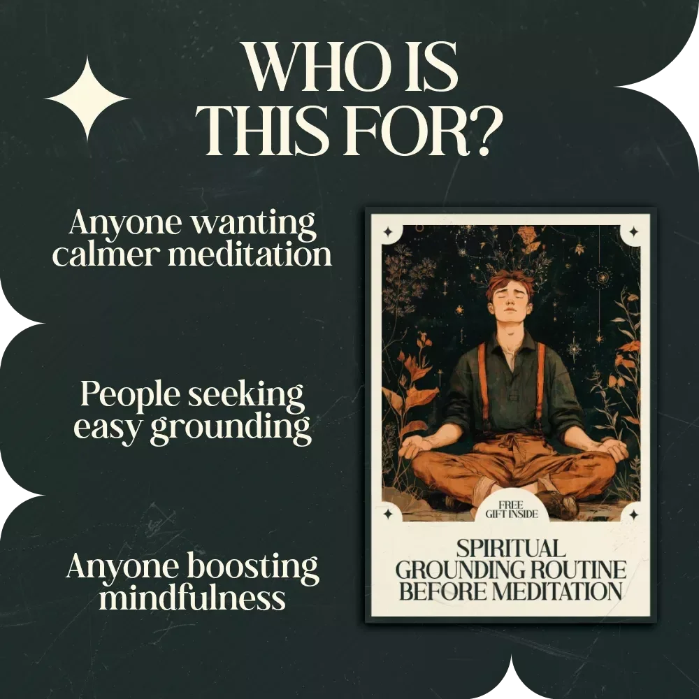 Spiritual Grounding Routine Before Meditation – Digital Checklist for Mindfulness, Focus, and Inner Peace