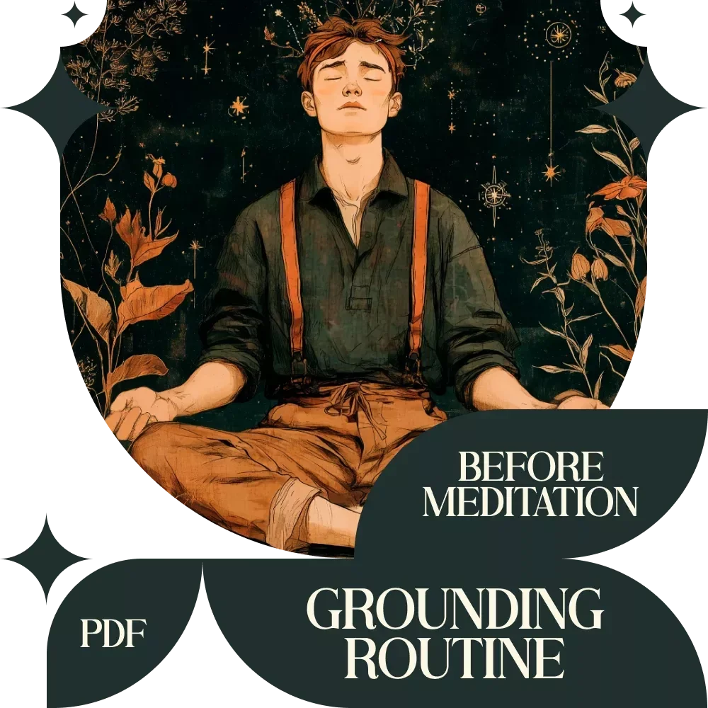 Spiritual Grounding Routine Before Meditation – Digital Checklist for Mindfulness, Focus, and Inner Peace