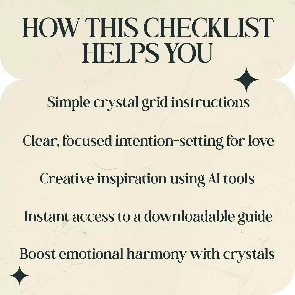 Love Magnet Crystal Grid Checklist: Attract Love Energy with Crystal Grids