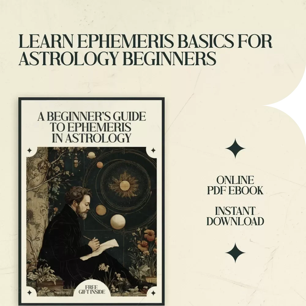 A Beginner’s Guide to Ephemeris in Astrology – Ephemeris Meaning for Beginners in Astrology | Astrology Ephemeris Guide, Planet Tracking Workbook, Digital Astrology Study Guide