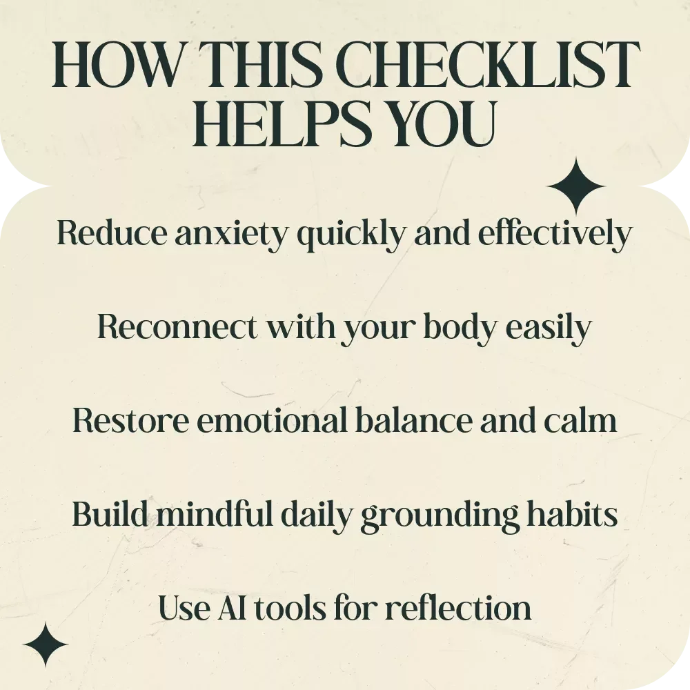 Your Gentle Spiritual Grounding – Checklist for Spiritual Grounding Routine After Anxiety