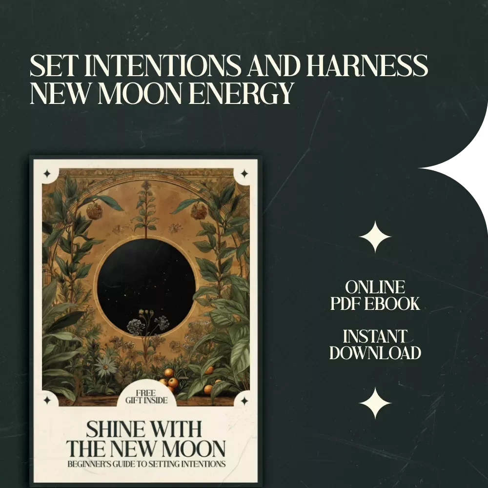 Shine with the New Moon: A Beginner’s Guide to Setting Intentions – New Moon Intention Ideas for Beginners Digital Guide