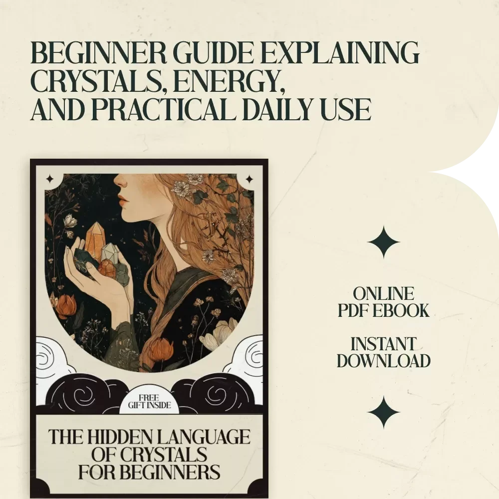 The Hidden Language of Crystals for Beginners – A Simple Guide on how crystals work for beginners, Crystal Healing eBook, Energy & Vibrations Starter Guide