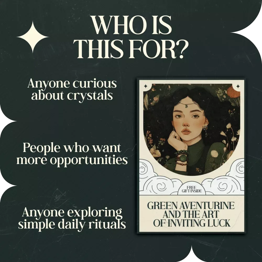 Green Aventurine and the Art of Inviting Luck – Green Aventurine Crystal Meaning and Luck Guide, Opportunity Mindset eBook, Crystal Rituals, Daily Practices & Manifesting Opportunity Digital Download