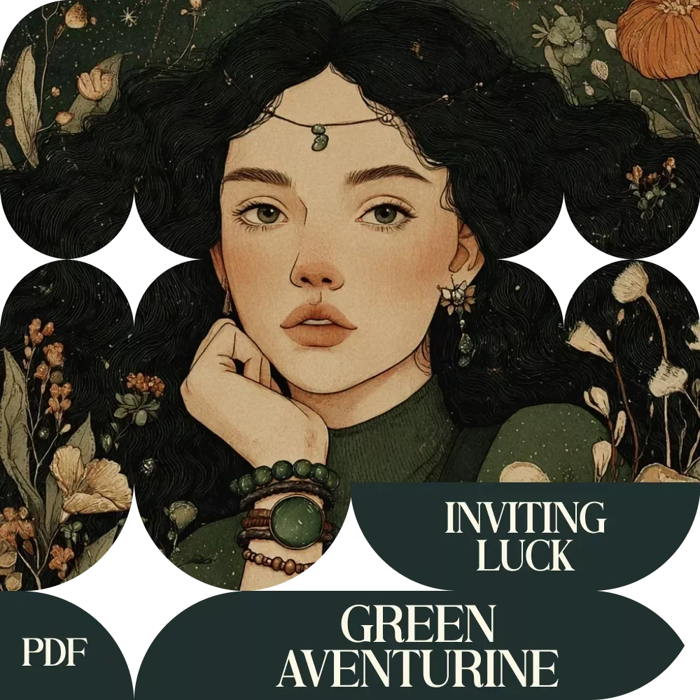Green Aventurine and the Art of Inviting Luck – Green Aventurine Crystal Meaning and Luck Guide, Opportunity Mindset eBook, Crystal Rituals, Daily Practices & Manifesting Opportunity Digital Download