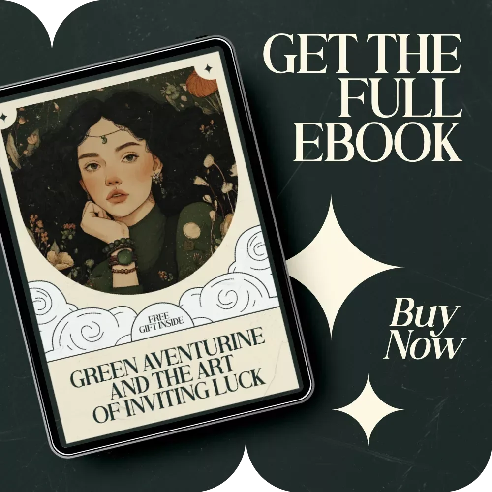 Green Aventurine and the Art of Inviting Luck – Green Aventurine Crystal Meaning and Luck Guide, Opportunity Mindset eBook, Crystal Rituals, Daily Practices & Manifesting Opportunity Digital Download