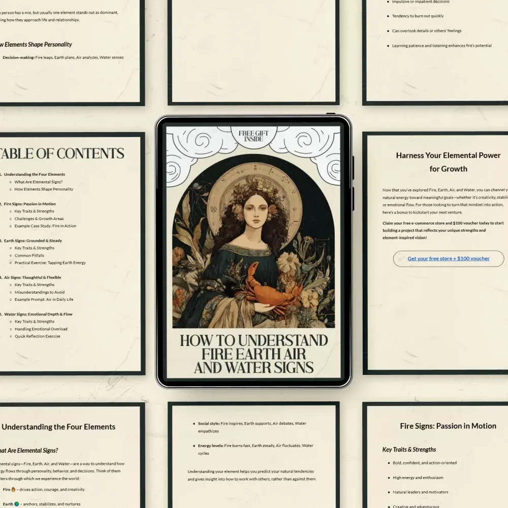 How to Understand Fire Earth Air and Water Signs - A Comprehensive eBook Guide to Elemental Signs