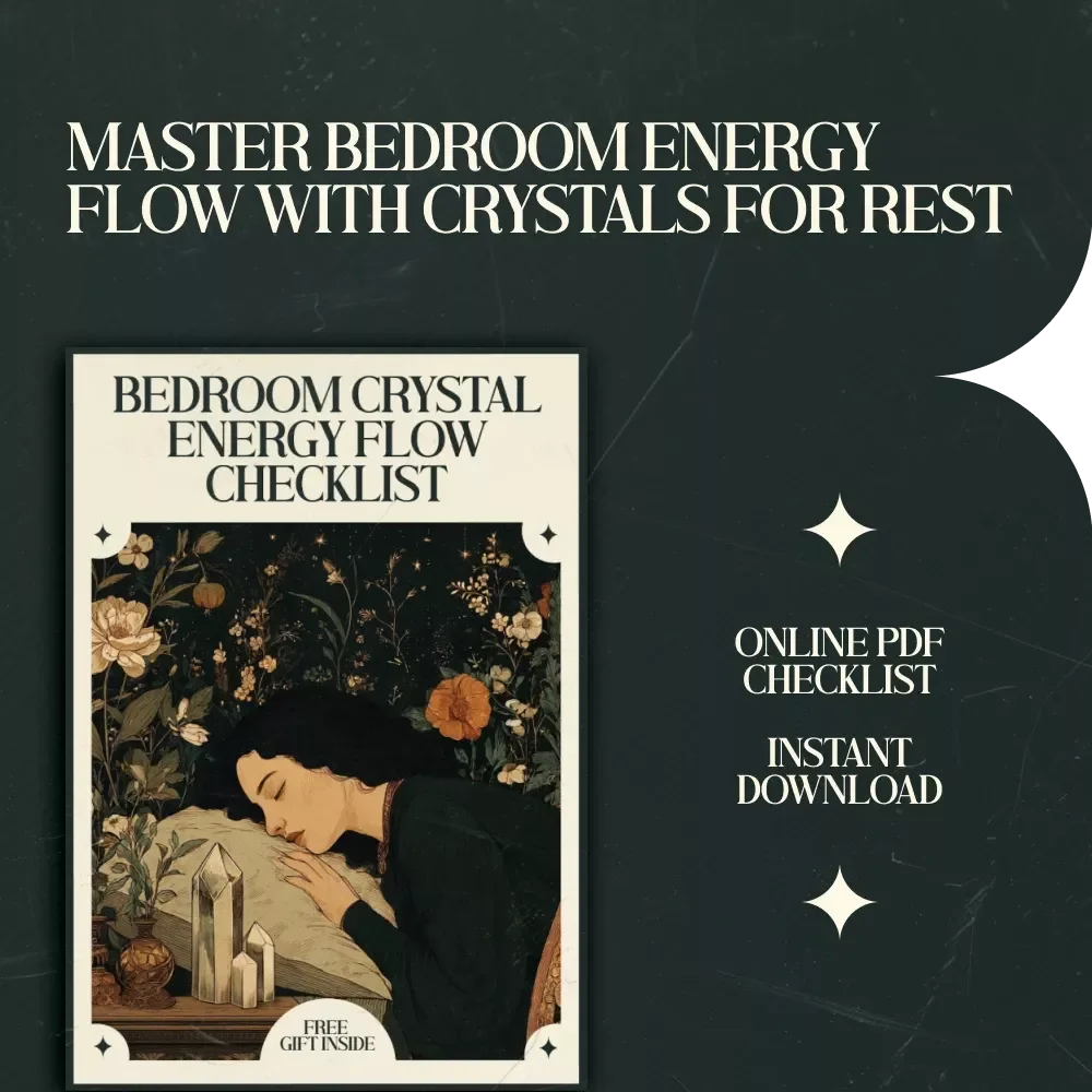Bedroom Crystal Energy Flow Checklist - How to Place Crystals in Bedroom for Positive Energy & Restful Sleep